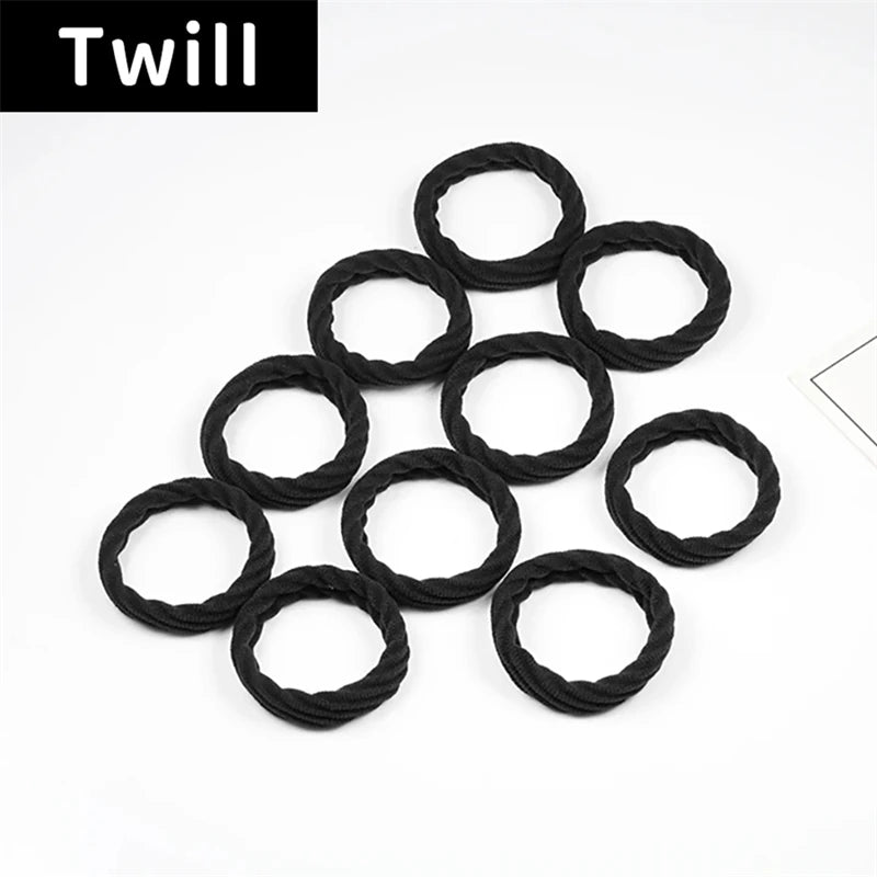 10PCS Women Girls Simple Basic Elastic Hair Bands Ties Scrunchie Ponytail Holder Rubber Bands Fashion Headband Hair Accessories - Clikcy