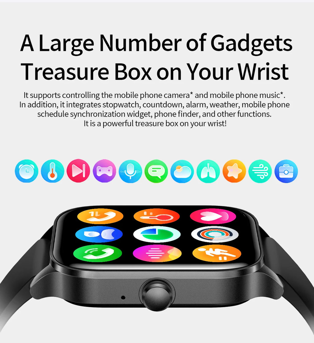 LIGE Fashion Smart Watch Women 1.85” HD Screen Custom Watch Face Women’s Health Monitor Watch Bluetooth Call Sports Smartwatches - Clikcy