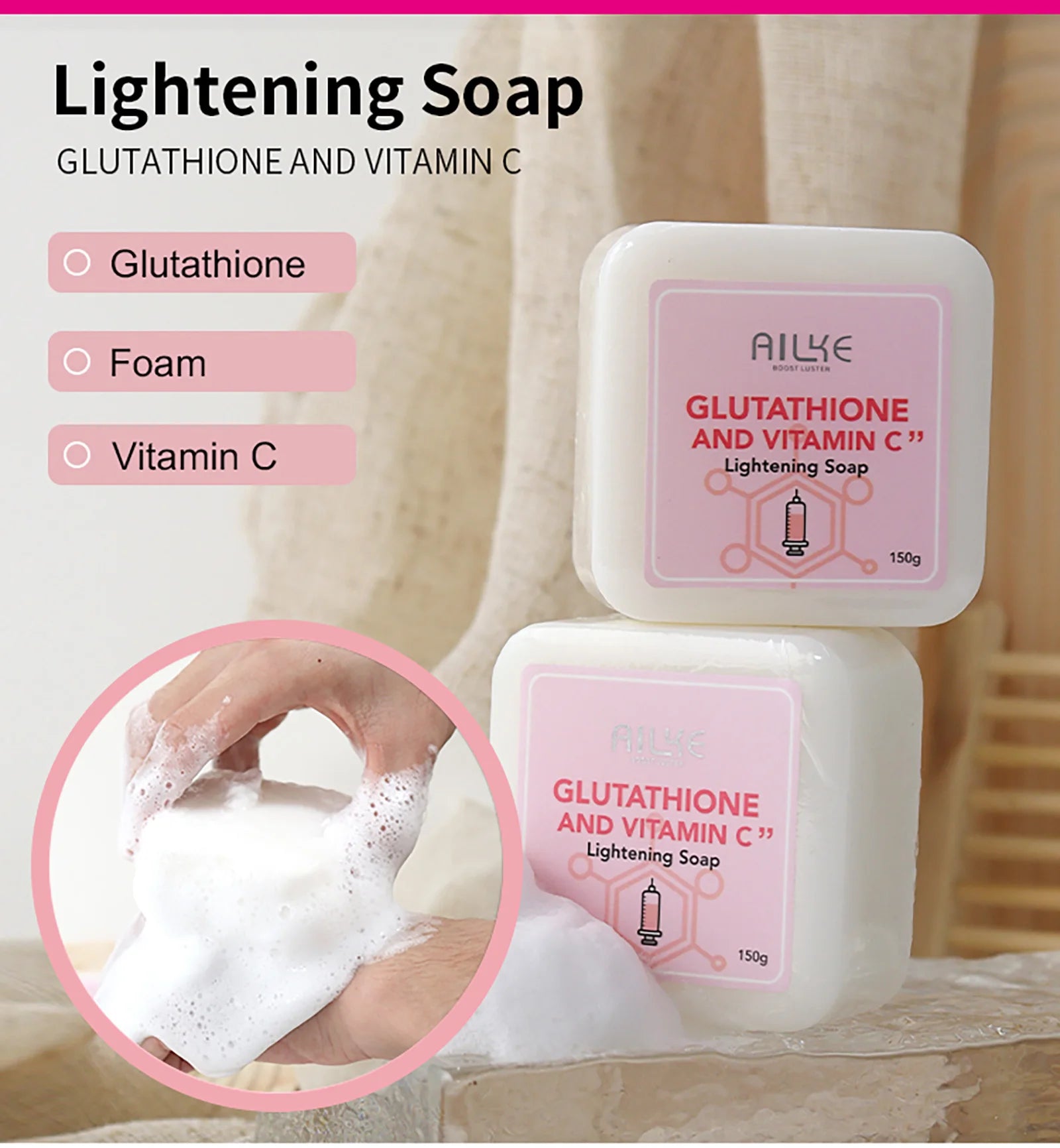 AILKE Whitening Moisturizing Korean Facial And Body Lotion Reduce Melanin Wrinkles Vitamin C Dark Spot Remover Skin Care Cream - Clikcy