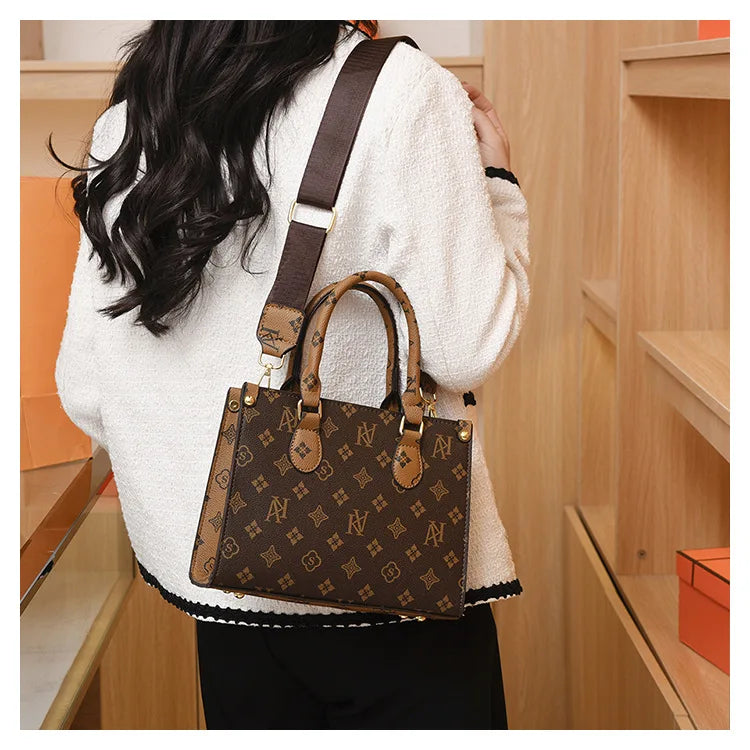 New Women bag Shoulder bag Handbag for women 2025 Crossbody bag pattern PU Portable bucket bag ladies messenger bag - Clikcy