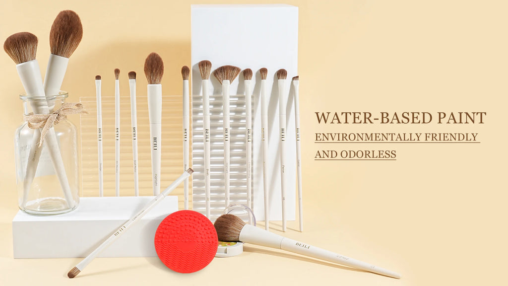 BEILI Professional Makeup Brushes 9/15/30Pcs for Foundation Contour Eyeshadow Blending Synthetic Hair Cosmetics Brush Set - Clikcy