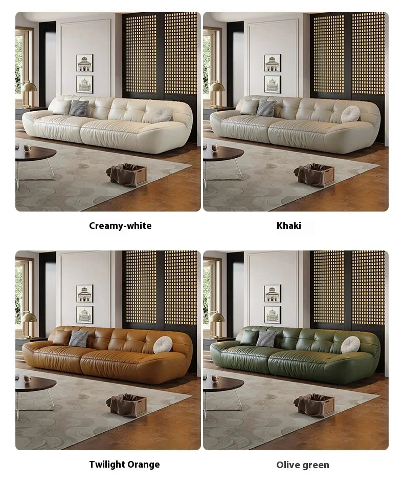 Leather Living Room Sofas Modern European Luxury Design Sofa Living Room Sectional Sofa Sala De Estar De Luxo Room Decor - Clikcy