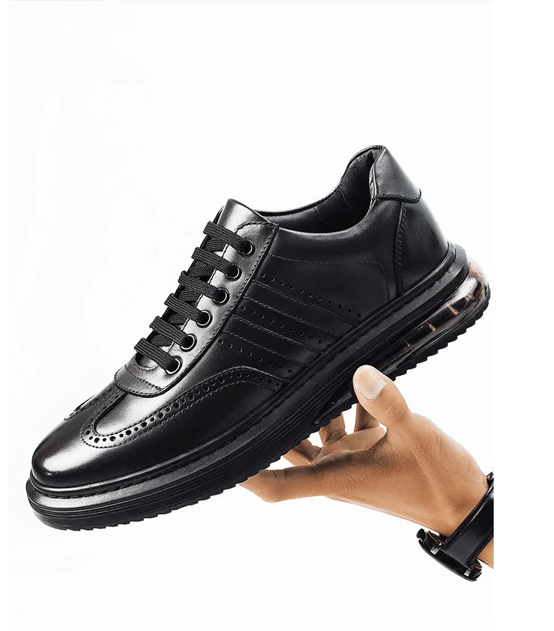 XIMO BULL Autumn Men's Casual Leather Shoes, Quality Men's Casual Sports Shoes, Business Outdoor Shoes, Men's Driving Work Shoes