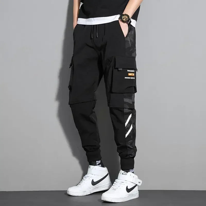 New Streetwear Men's Multi Pockets Cargo Harem Pants Hip Hop Casual Male Track Pants Joggers Trousers Fashion Harajuku Men Pants - Clikcy