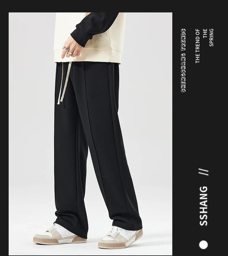 CAAYU Men's Jogger Sweatpants Fashion Hip Hop Japanese Streetwear Drawstring Casual Baggy Trousers Sports Loose Gray Pants Mens - Clikcy