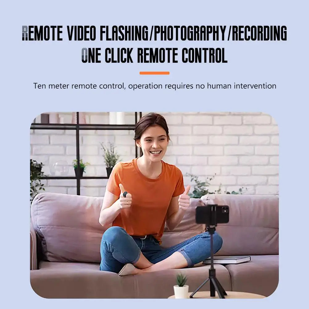 2024 Bluetooth Remote Control Gadget Flipping Selfie Fingertip Controller Give Likes 4 Buttons For IPhone - Clikcy