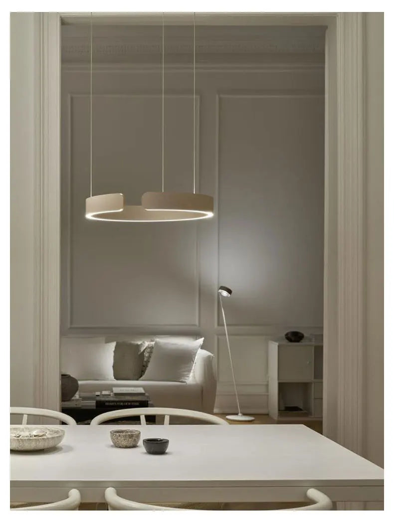 Minimalist restaurant lamp modern minimalist Nordic bar dining room dining table lamp designer C-word restaurant chandelier - Clikcy