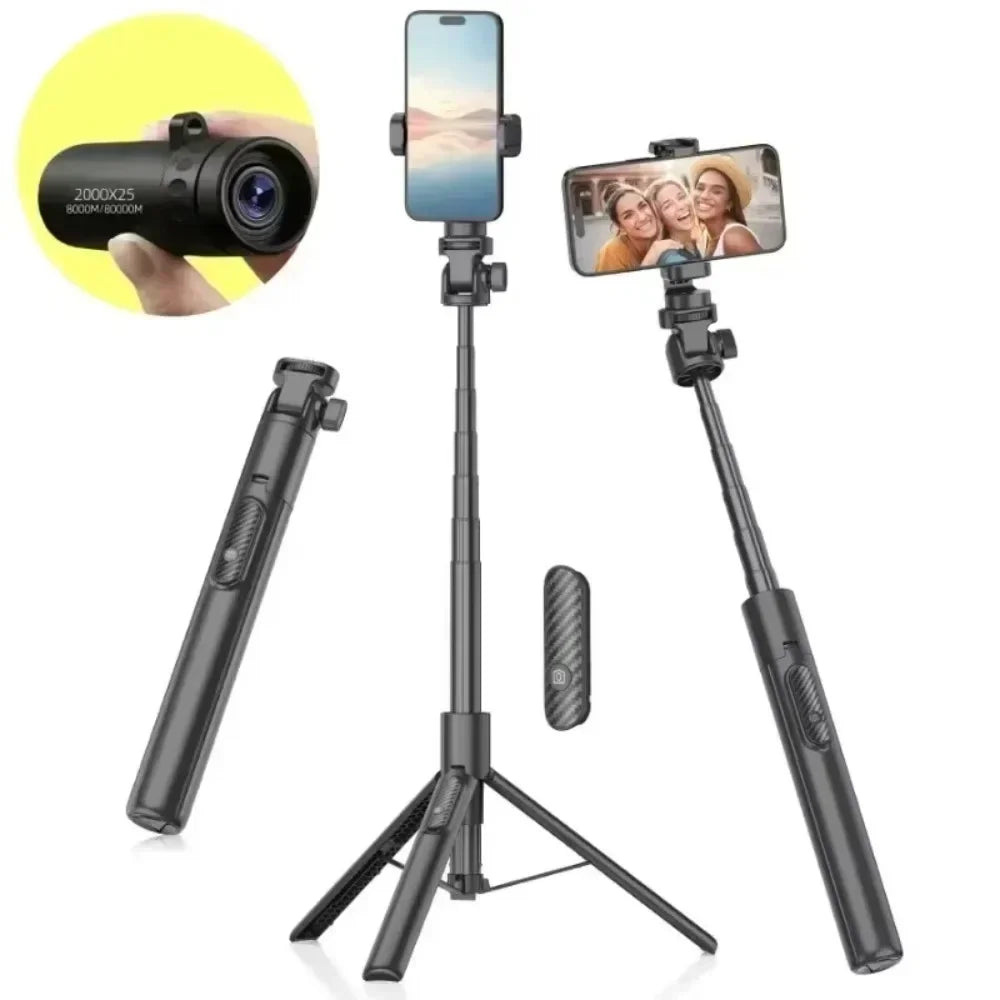 20204 New Mini Portable 2000x25 HD Monocular Telescope Mobile Phone Telescope with Holder Camping Hunting Birdwatching Telescope - Clikcy
