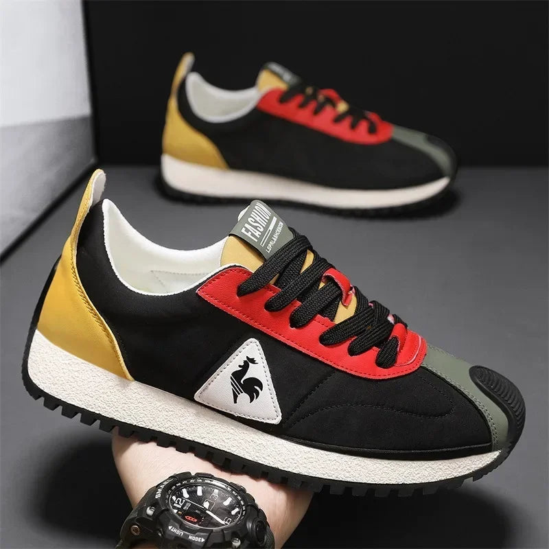 Official-website 2025 Men's Casual Sneakers Summer Comfortable Breathable Lace-up Running Shoes Men's Outdoor Soft-soled Shoes - Clikcy