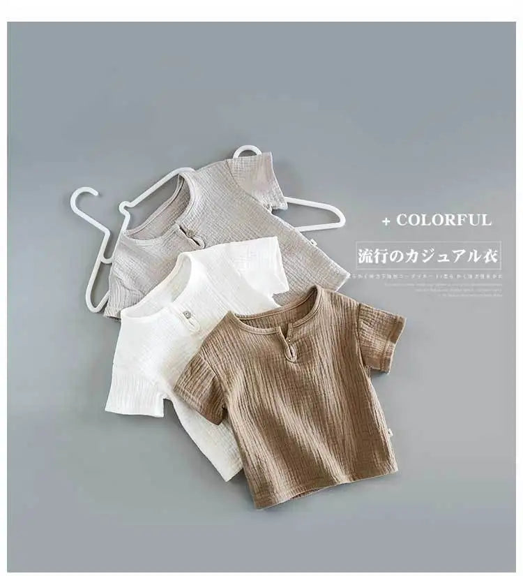 2 Pcs Boys Girls Clothing Sets 2021 Summer Baby Girls Clothes Cotton And Linen Retro Kids Children Clothes Suits 12M-8 Yrs - Clikcy