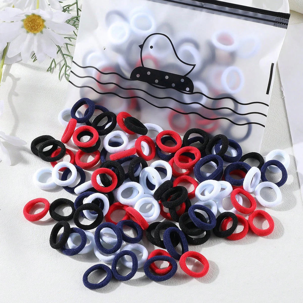 100/300Pcs Children Elastic Hair Bands Girls Rubber Band Kids Sweet Scrunchie Hair Ties Baby Headband Kids Hair Accessories - Clikcy