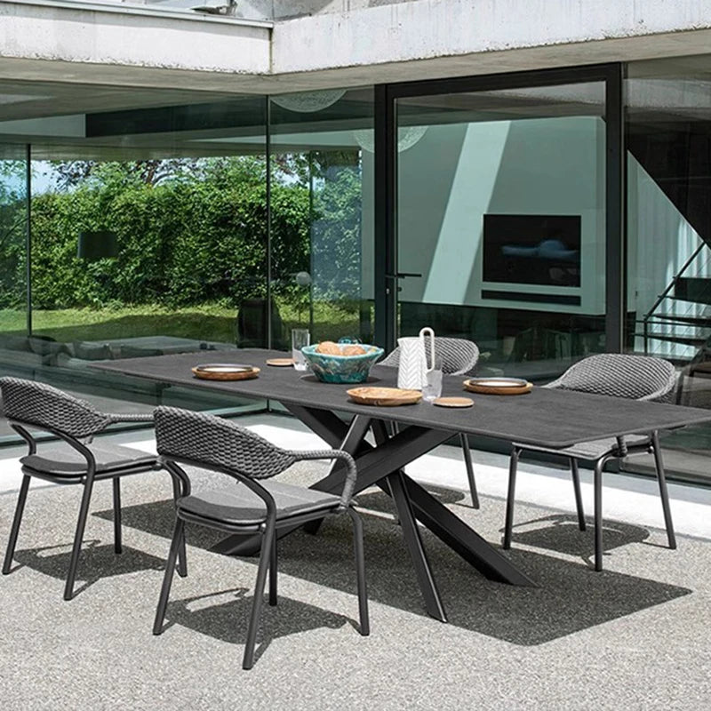 Outdoor Camping Garden Furniture Sets Lounge Rattan Dining Tables Chair Backyard Armchairs Sectional Salon De Jardin Furniture - Clikcy