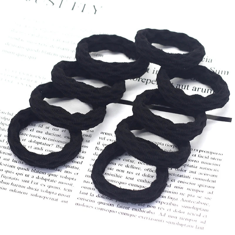 20PCS High Elasticity Fashion Hair Rope High Elasticity Jacquard Pattern Hair Ring Fashion Women's Headband Hair Accessories - Clikcy