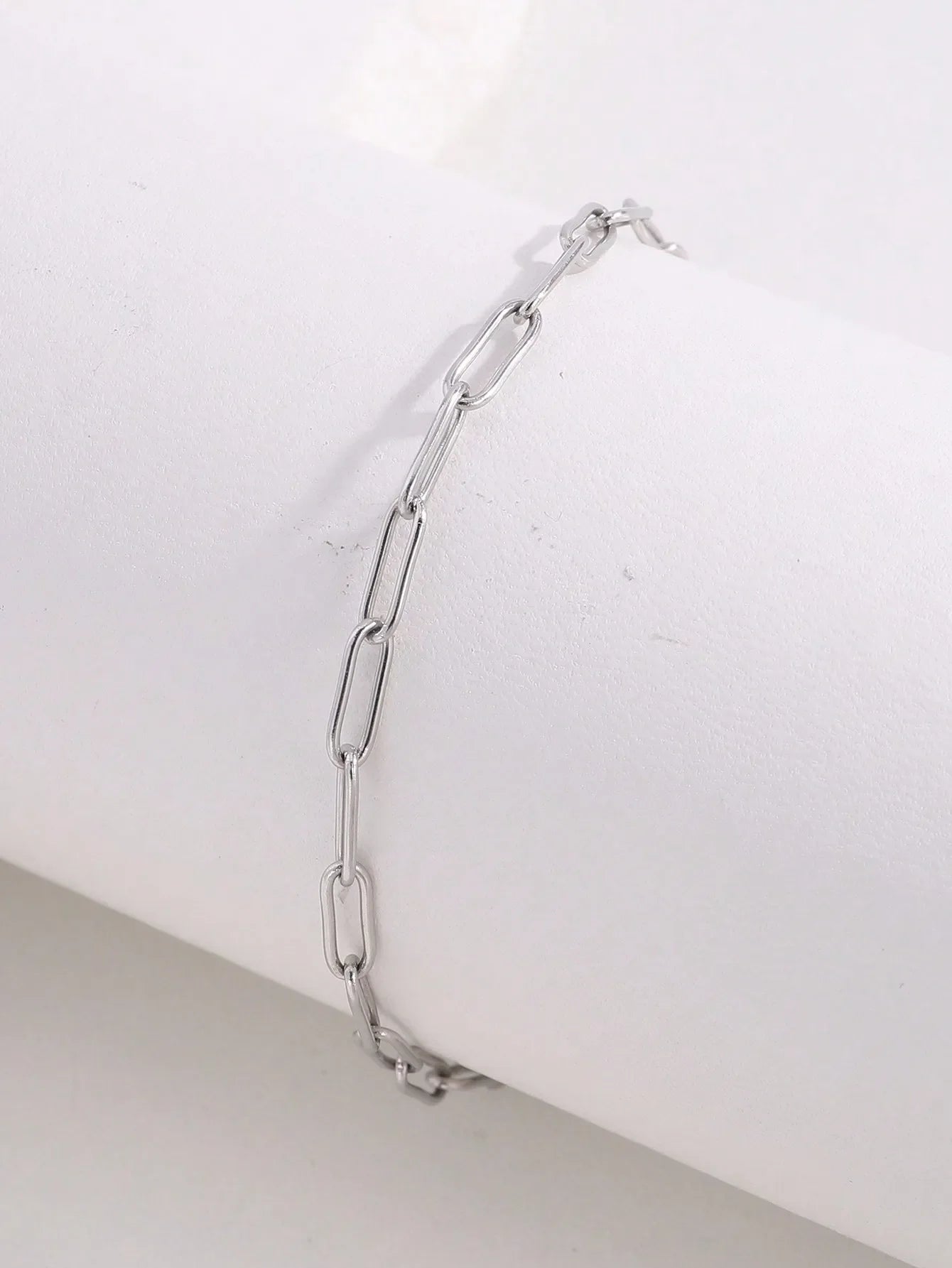 1 Piece Of Simple Casual Fashion Stainless Steel Round Snake Flat Snake Bracelet Is Suitable For Daily Wear, Gifts For Couples