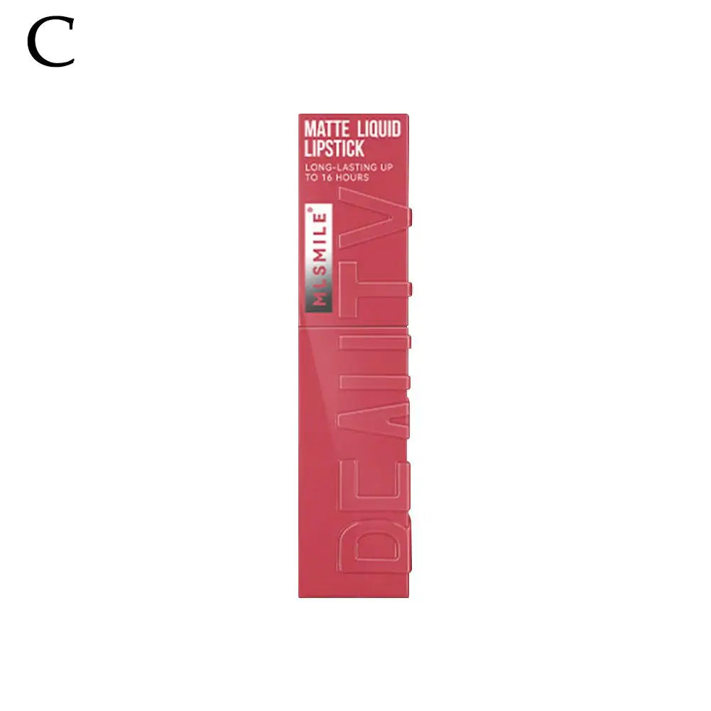 6 Colors Matte Nude Liquid Lipsticks Non-stick Cup Long Lasting Velvet Lip Gloss Not Fading Lip Tint Korean Cosmetics Lip Makeup