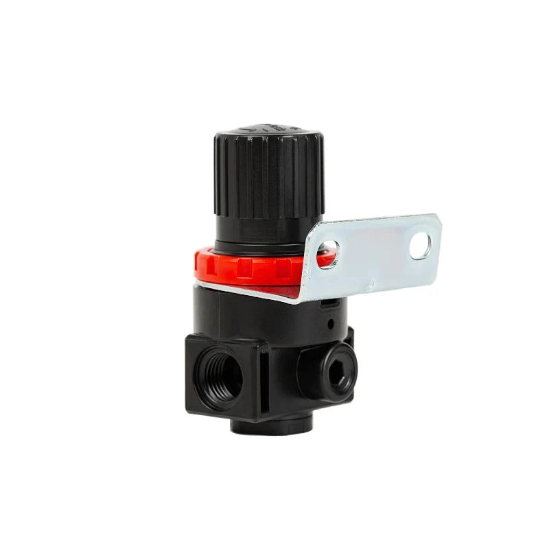 AR2000 1/4'' Air Pressure Regulator Control Compressor Pump Gas Regulating Treatment Units with Gauge Adjustable - Clikcy