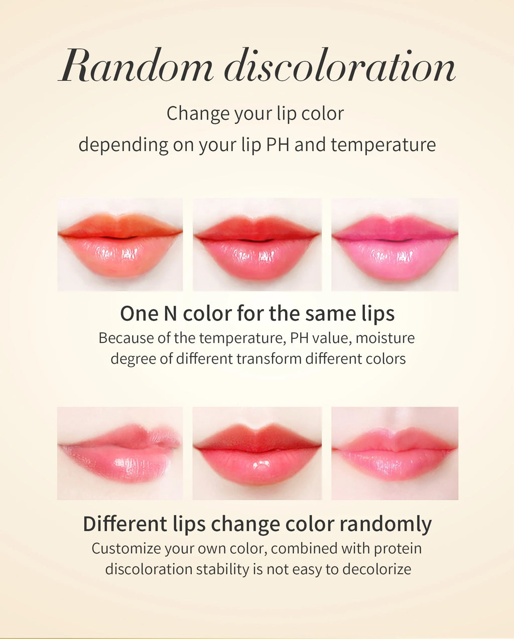 1PC Color Changing Lipstick Long Lasting  Jelly Lipsticks Lip Balm Moisturizing Makeup Lip Plumper Lip Tint Cosmetics For Women - Clikcy