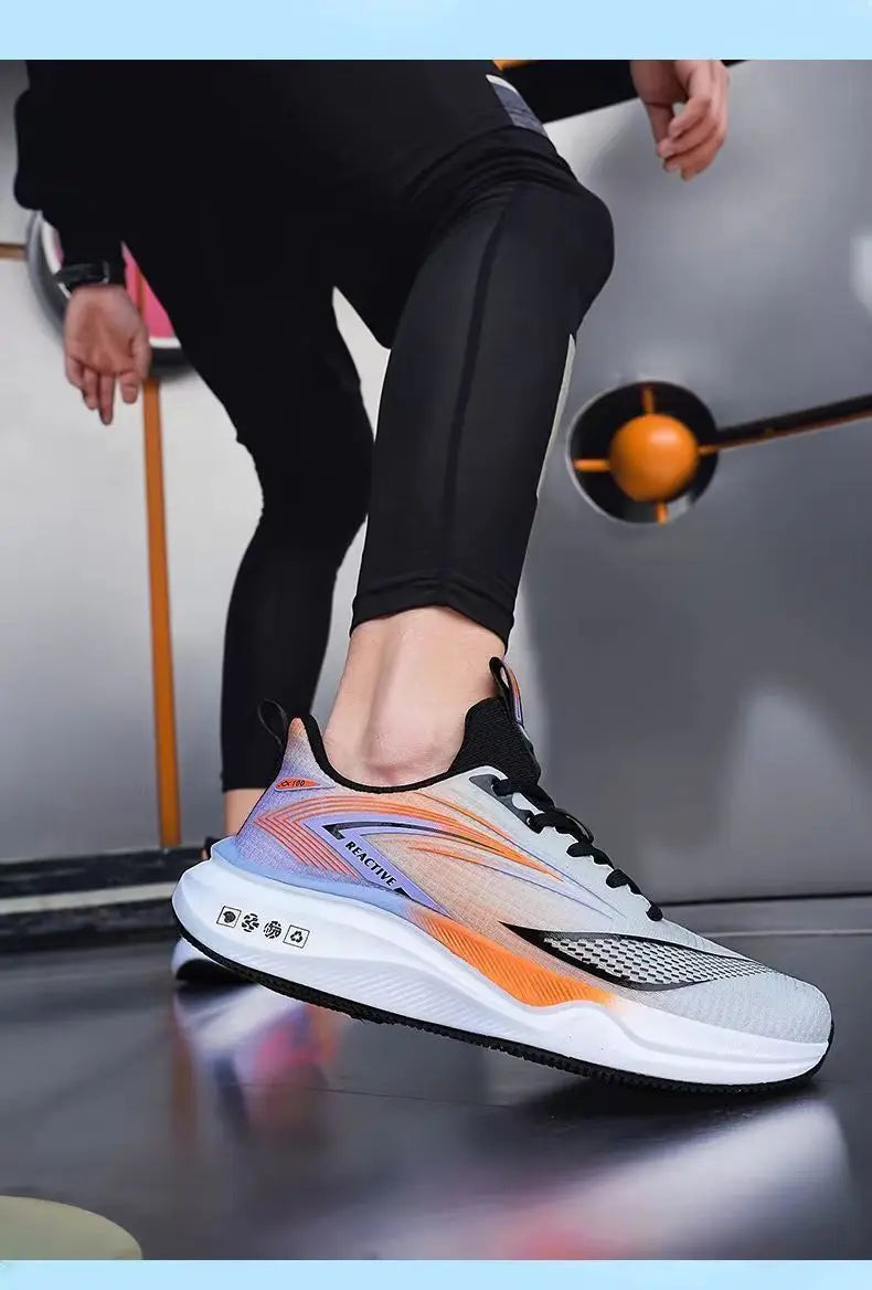 Men's Sports Shoes Men's Soft-soled Running Shoes Mens Trendy, Comfortable and Casual Shoe Mens Mesh Breathable Sports Shoe - Clikcy