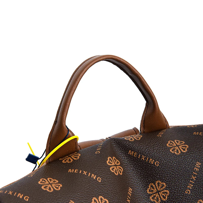 New Hot Women’s Backpack Designer High Quality Soft Leather Fashion Print Backpack Large Capacity Shoulder Bags - Clikcy