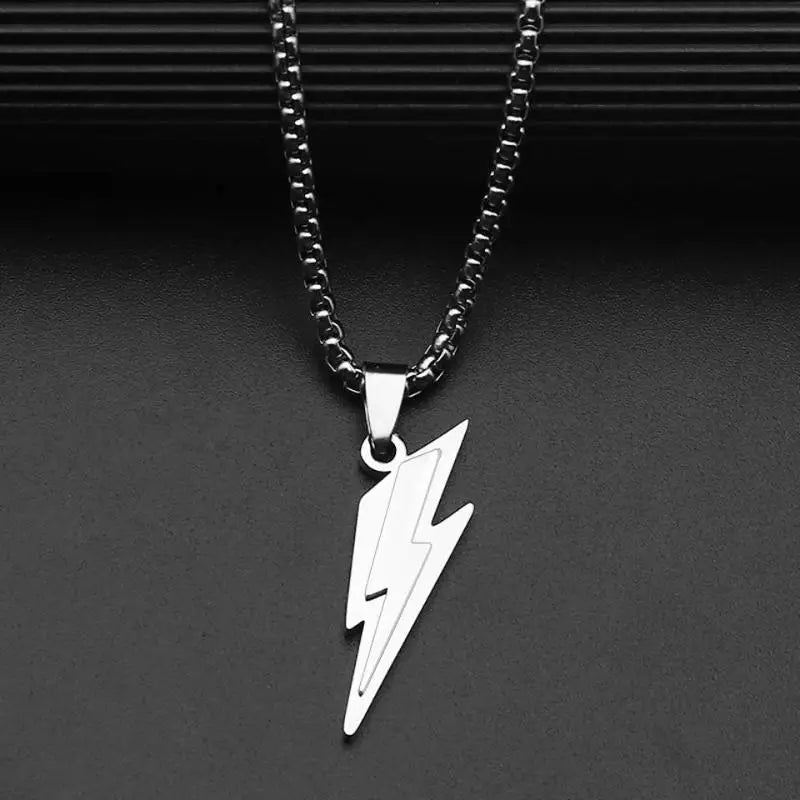 RAKOL Trendy Gamepad Lightning Stainless Steel Necklaces For Women Men Gold Color Metal Necklace Party Everyday Jewelry - Clikcy