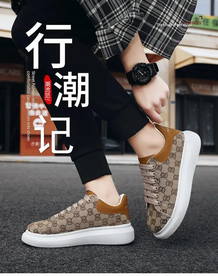 Canvas shoes, spring new men's shoes, student flat casual board shoes, trendy and versatile men's shoes, men's shoes - Clikcy