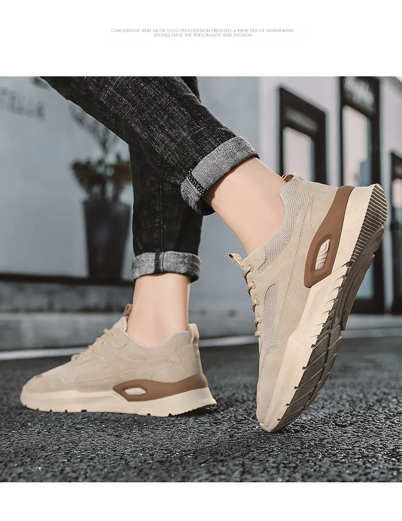 2024summer Fashion Men Sneakers Spring All-match Casual Shoes Outdoor Running Increase Platform Shoes Sapatos Formais Masculinos - Clikcy