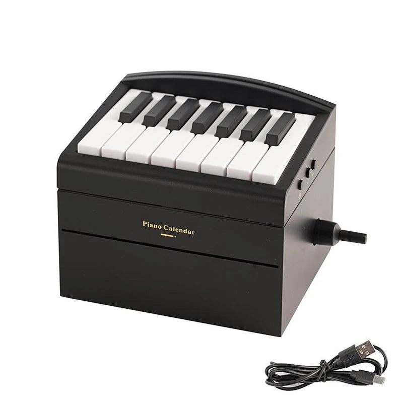 2025 Taylor Piano Calendar Piano Calendar Aesthetic 3D Calendar Piano Playable USB Charging Gift Office with Popular Songs - Clikcy