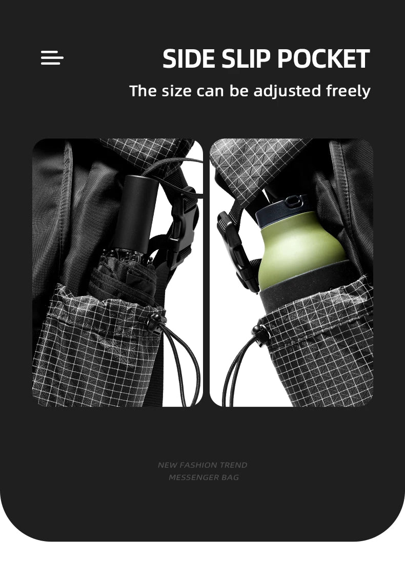 Men's Backpack Roll Top Travel Expandable Large Capacity Backpack Waterproof Outdoor Motorcycle Riding Hike Sports Bags - Clikcy