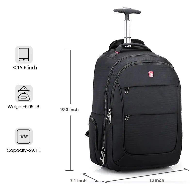 OIWAS Travel Bag on Wheels Men's Trolley Backpack Business Large Capacity Gym Sport Bags Travel Luggage Sets For Women Teens - Clikcy
