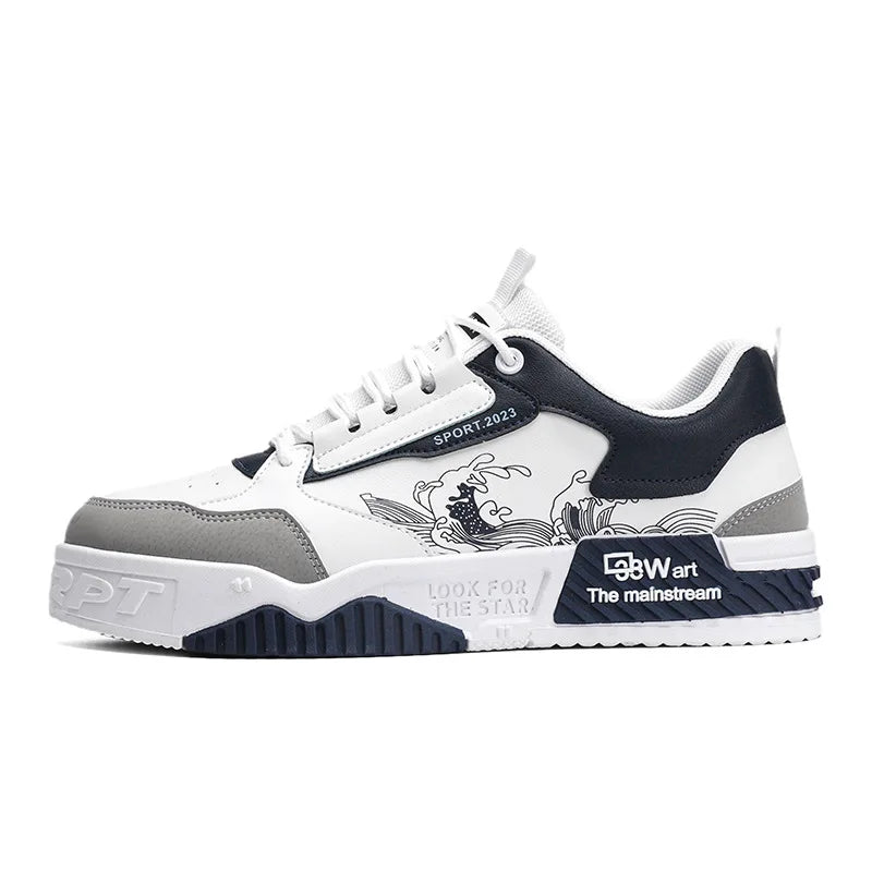 Skateboarding Shoes for Men Male Running Breathable Sports board White Shoes Sneakers Men Shoes Brand Casual Shoes for Men - Clikcy