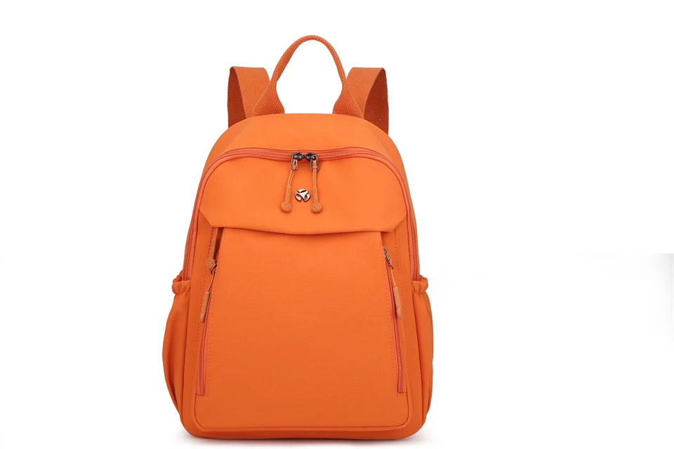 Casual Backpack Women Waterproof Nylon Back Pack Large Capacity Student Daypack Simple Schoolbag for Girls Ladies Travel Bags - Clikcy