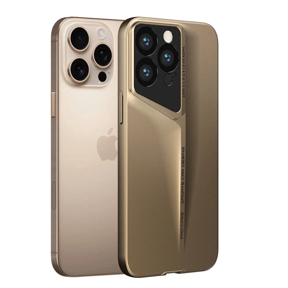 16 ProMax Plus Ultra Thin Matte PC Phone Case for iPhone 15 ProMax 14 15 16 Pro Max 15pro Full Lens Protective Hard Bumper Cover - Clikcy