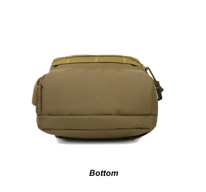 Tactical Shoulder Bag Molle Shoulder Backpacks Sling Daypack Backpack with USB Charging Port Chest Fishing Camping Fanny Pack - Clikcy