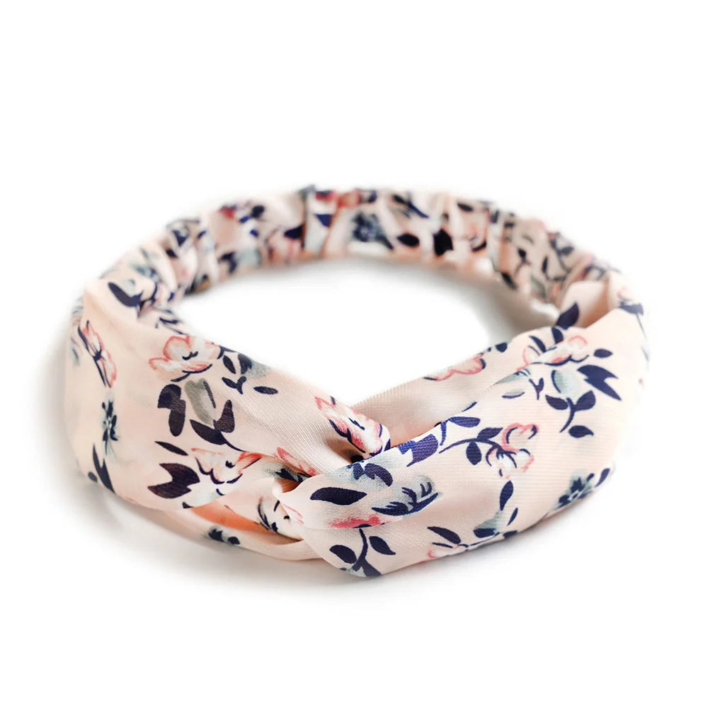 2024 Fashion Women Girls Bohemian Hair Bands Print Headbands Vintage Cross Turban Bandage Bandanas HairBands Hair Accessories - Clikcy