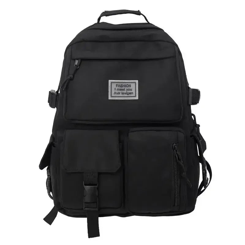 Shoulder bag Men's and Women's Universal Nylon Large Capacity Casual Schoolbag Plug Buckle Computer Backpack Daily Commuting - Clikcy