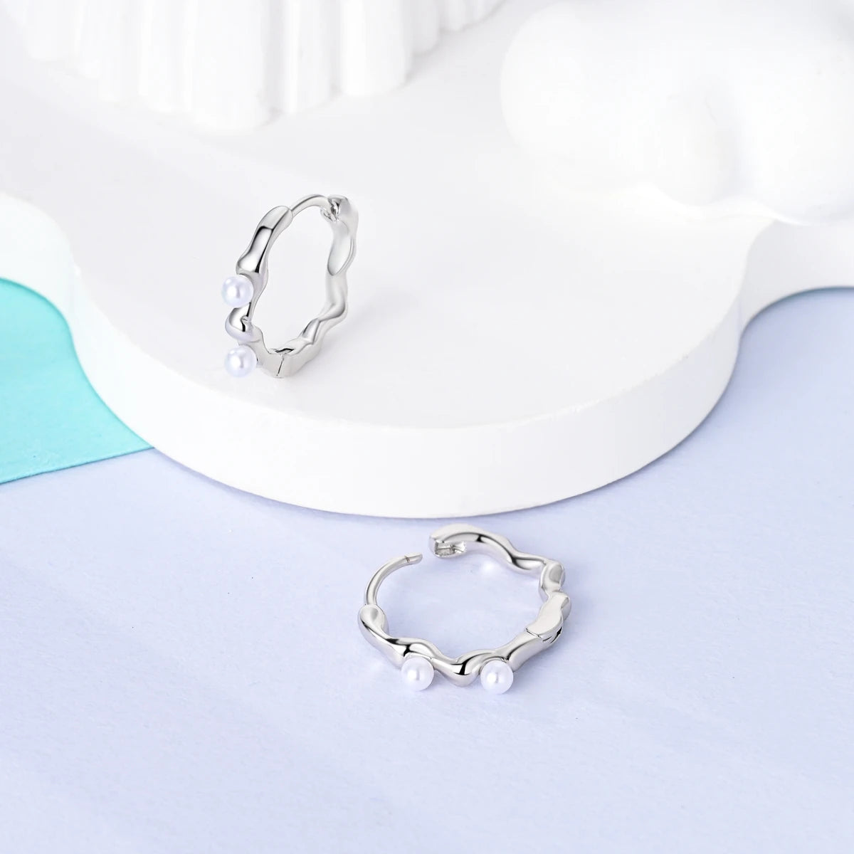 Original 925 Sterling Silver Women Hoop Earrings High Quality Shine Zircon U Shaped Classic Style Earring For Women Jewelry Gift - Clikcy