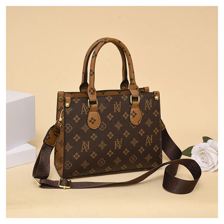 New Women bag Shoulder bag Handbag for women 2025 Crossbody bag pattern PU Portable bucket bag ladies messenger bag - Clikcy