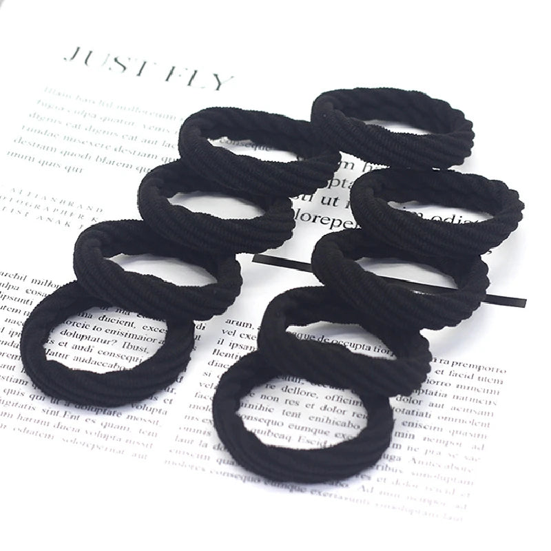 20PCS High Elasticity Fashion Hair Rope High Elasticity Jacquard Pattern Hair Ring Fashion Women's Headband Hair Accessories - Clikcy