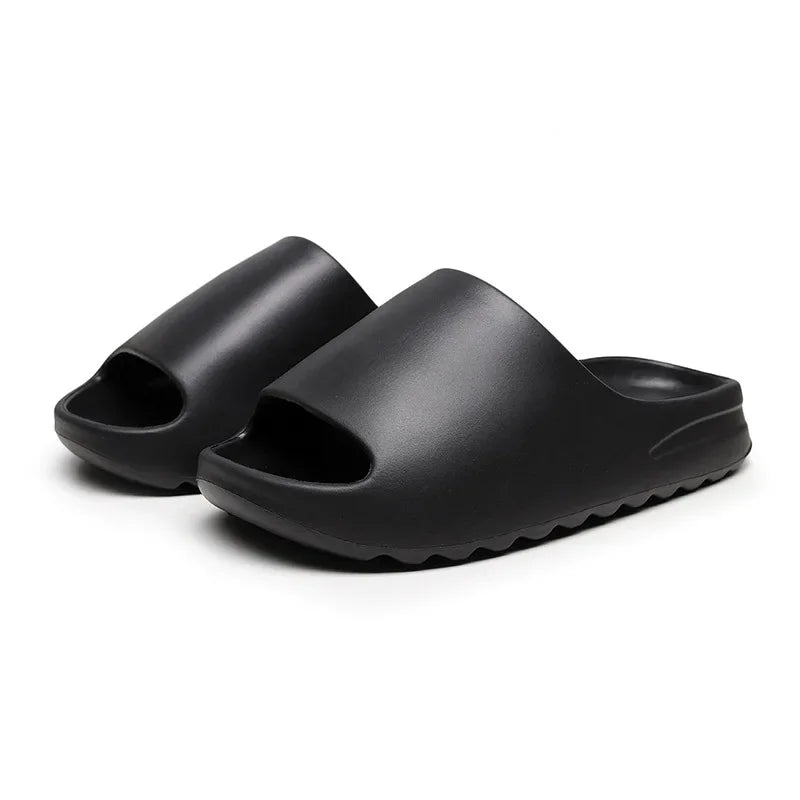 Unisex House Shoes Non-Slip thick Soft Platform Slide Sandals for Women Men Indoor Outdoor Shower Bathroom Slipper for Adult - Clikcy