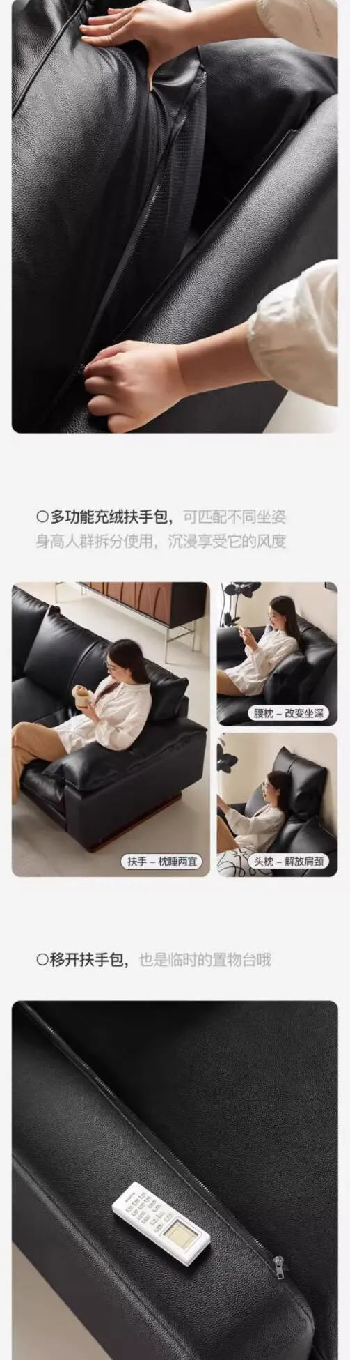 Comfortable Vintage Sofas Fancy Genuine Leather Lounge Living Room Couches Designer Solid Wood Divano Da Soggiorno Furniture - Clikcy