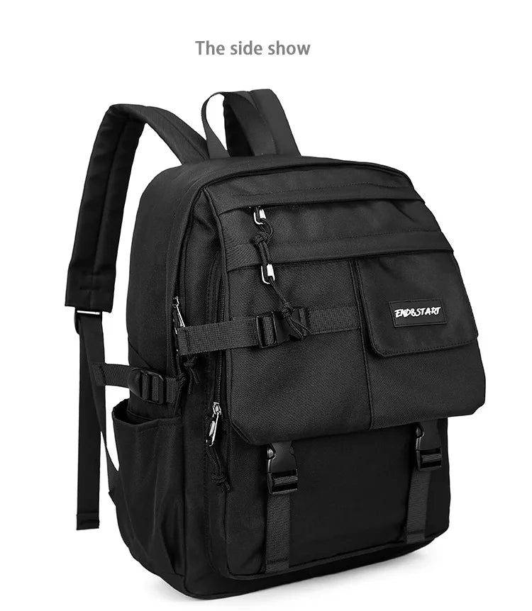 Japanese Style Oxford Backpacks Men Large-capacity Outdoor Men's Backpacks Multiple Pockets Travel Back Bag Students Schoolbags - Clikcy