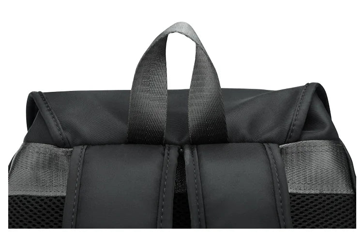 Fashion Men Backpacks Nylon Waterproof USB Charging Bag Casual Travel Korean Stlye Mochila for Travel Vintage School Bag - Clikcy