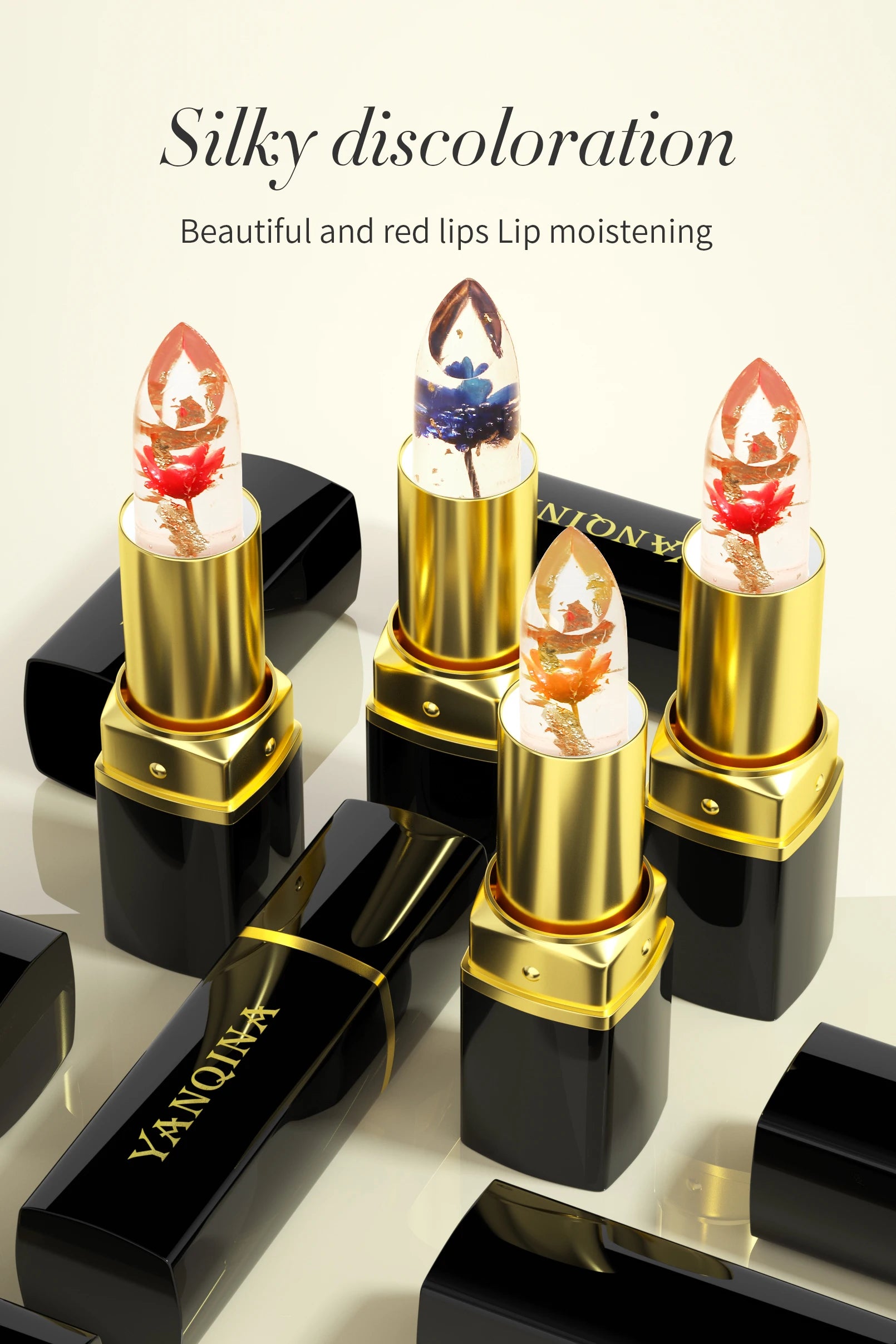 1PC Color Changing Lipstick Long Lasting  Jelly Lipsticks Lip Balm Moisturizing Makeup Lip Plumper Lip Tint Cosmetics For Women - Clikcy