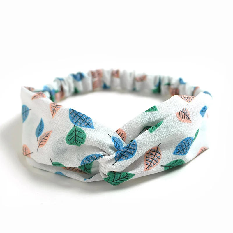 2024 Fashion Women Girls Bohemian Hair Bands Print Headbands Vintage Cross Turban Bandage Bandanas HairBands Hair Accessories