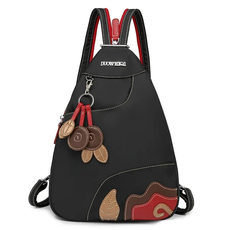 Casual Solid Nylon Designer Style Backpacks for Women 2025 High Quality Simple Versatile Commute Hot Trendy Sweet School Bags