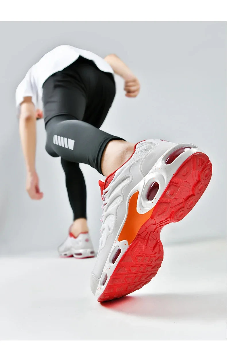 New Men's Air Cushion Running Shoes Designer Footwear Luxury Shoes Male Fitness Jogging Sneakers Basketball Antiskid Mens Tennis