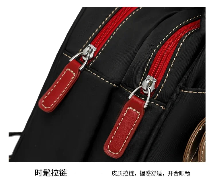 Casual Solid Nylon Designer Style Backpacks for Women 2025 High Quality Simple Versatile Commute Hot Trendy Sweet School Bags - Clikcy