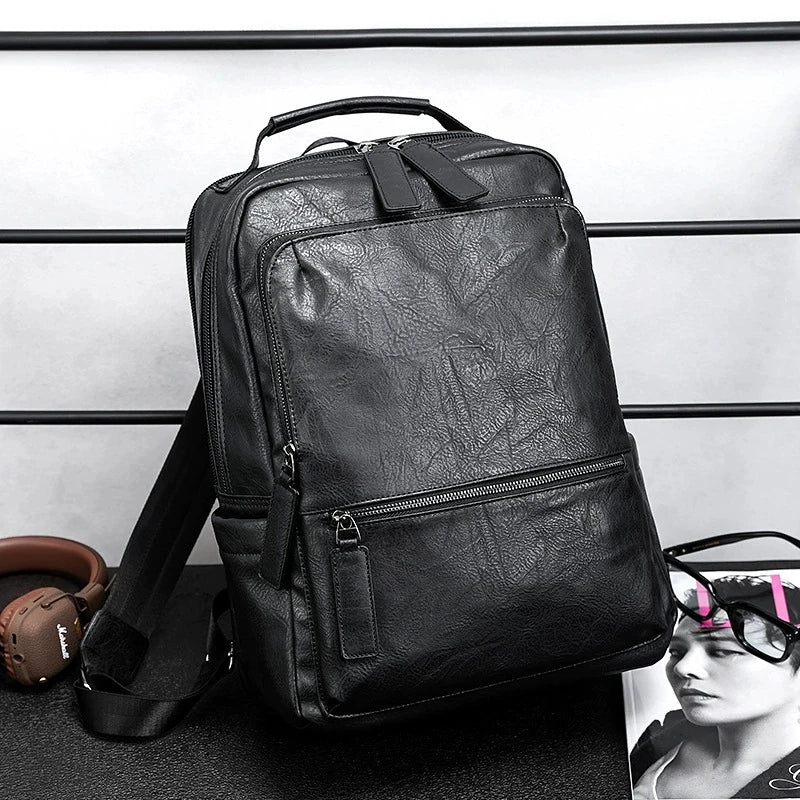 Fashion Business Men Backpack Luxury Double Layer Men's Backpacks Floral Plaid Laptop Backpack Male Schoolbag Travel Back Bag - Clikcy