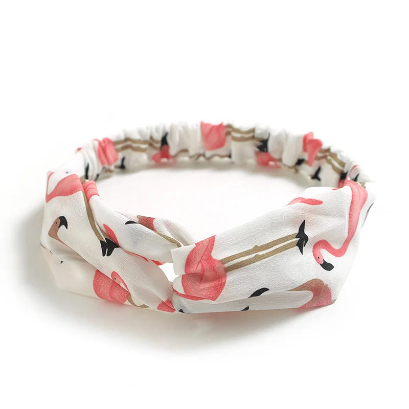 2024 Fashion Women Girls Bohemian Hair Bands Print Headbands Vintage Cross Turban Bandage Bandanas HairBands Hair Accessories