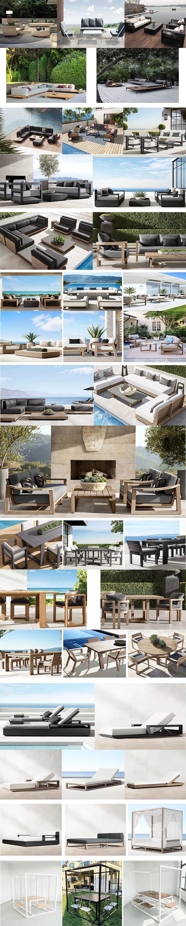 Luxury Outdoor Large Patio Furniture Set Aluminum Furniture Patio Garden Hotel Sets Sofas Sectionals - Clikcy